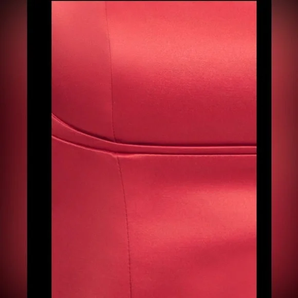 DYNAMITE- Ivy Sateen Mini Red Dress - Picture 4 of 7